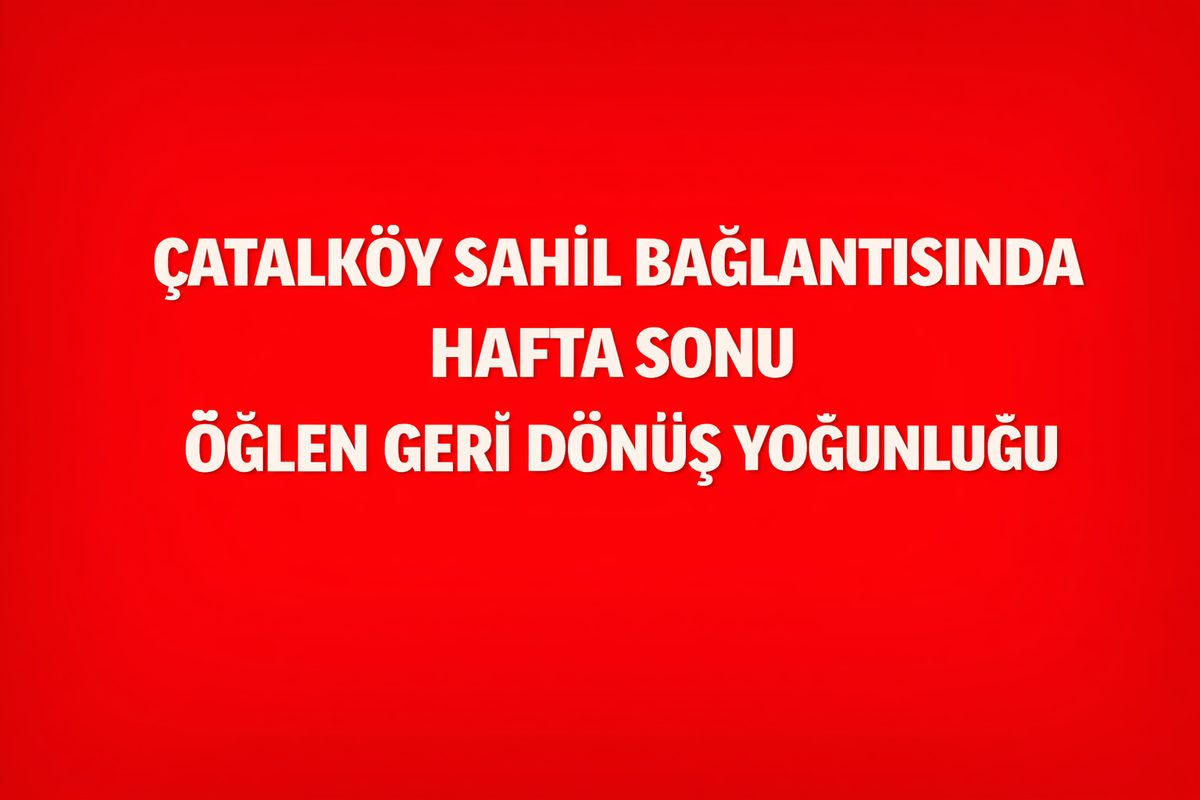ESENTEPE KIYI HATTINDA SEZON DIŞI HIZ KONFORU YANILGISI